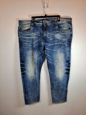 Jordan Craig Aaron Legacy Edition Mens Jeans 44x32 Blue Distressed JM3272